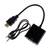 Кабель-перехідник HDMI TO VGA + аудіо вихід