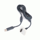 Кабель USB для заряджання бездротового джойстика Xbox 360 Play & Charge (Білий)