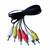 Кабель тюльпани 3RCA to 3RCA 1.8m (Atcom)