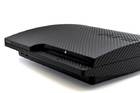 PS3 Slim вінілова наклейка Carbon (black) Premium