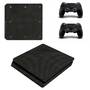 PS4 Slim виниловая наклейка Carbon (Premium) Black