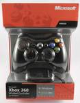 Джойстик - геймпад Xbox 360 Controller бездротовий + ресивер для ПК (Оригінал) (Чорний)
