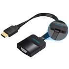 Кабель-перехідник HDMI TO VGA + аудіо вихід + додаткове харчування (Vention) Оригінал