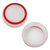 PS4 силиконові накладки на стики dualshock 4 (White-Red) (2шт)
