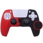 Силиконовый чехол для геймпада PS5 Dualsense (красно-черный)