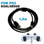Кабель USB Type-C для зарядки / синхронизации джойстика PS5 Dualsense черный (1,8 м)
