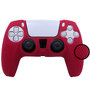 Силиконовый чехол для джойстика PS5 Dualsense бордовый