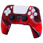 Силіконовий чохол для джойстика PS5 Dualsense червоний камуфляжний