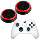 Силіконові накладки для джойстика Xbox Series X/S чорні з червоною окантовкою 2 шт