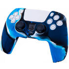 Силіконовий чохол для джойстика PS5 Dualsense камуфляжний синій