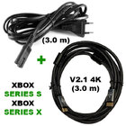 Кабель живлення для Xbox Series S/X (3м) + кабель HDMI 4K (3м)
