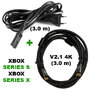 Кабель питания для Xbox Series S/X (3м) + HDMI кабель 4K (3м)